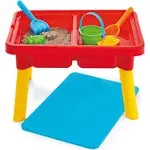 Toddler Sensory Kids Table with Lid,  Red,