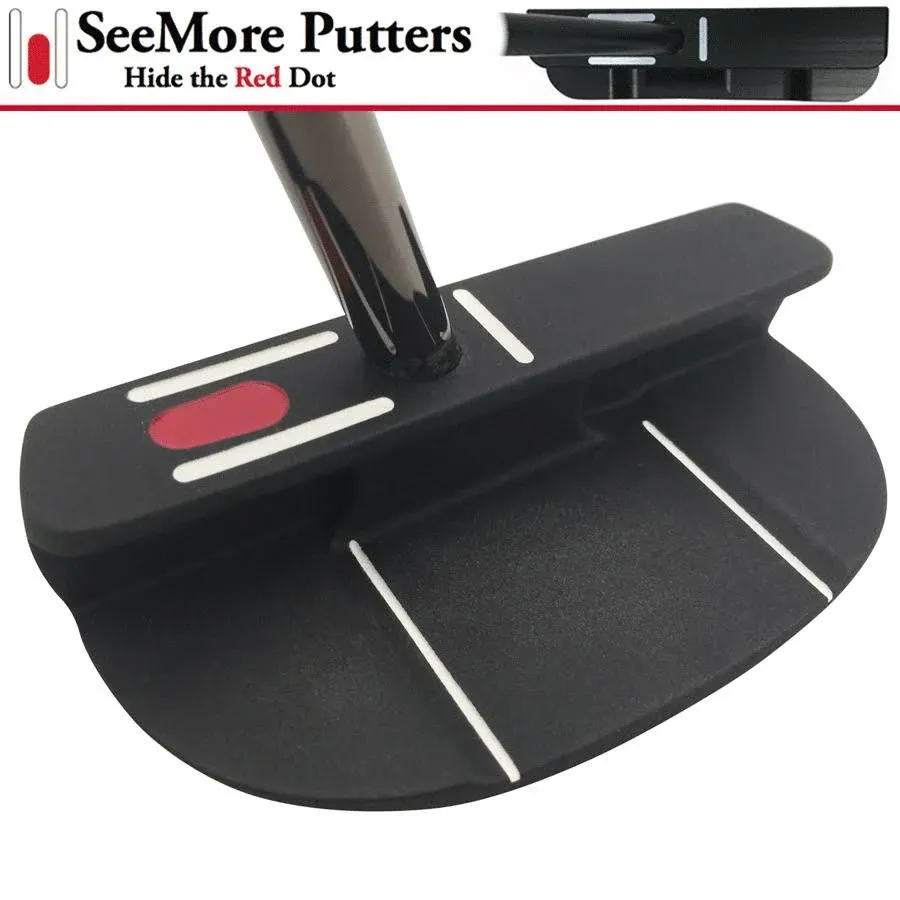 SeeMore FGP Black Mallet Putter Right Hand 34-Inch