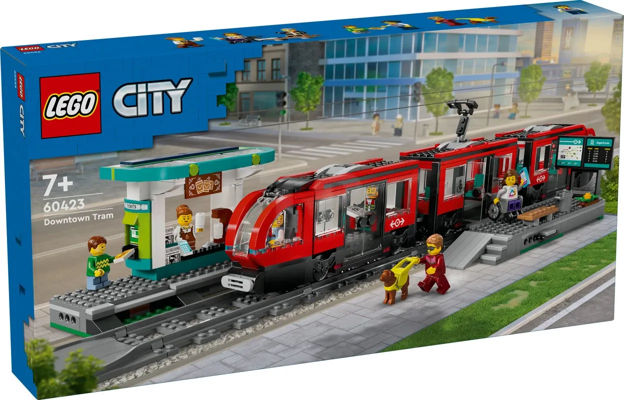 LEGO City 60423 Downtown Streetcar and Station