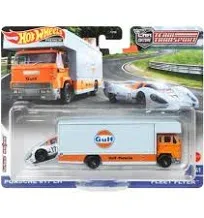 Hot Wheels Premium Car Culture Team Transport #41 Porsche 917 LH &amp; Fleet Flyer