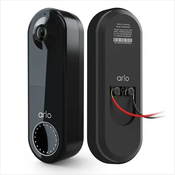 Arlo AVD1001-100NAS Night Vision Rectangle Wired HD Video Smart Doorbell