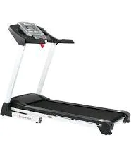 Sunny Health & Fitness Smart Running Treadmill w/ Auto Incline, Sound System, Bluetooth, Foldable, High Weight Capacity, SF-T7515