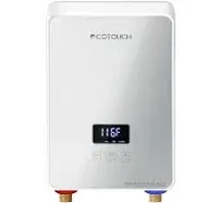 Tankless On Demand Water Heater Electric 240V, EcoTouch 5.5kW Hot Water Heater for Sink, Electric Instant Hot Water Heater, Overheating Protection,