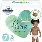 Pampers Pure Protection Diapers Size 7 - 36 Count