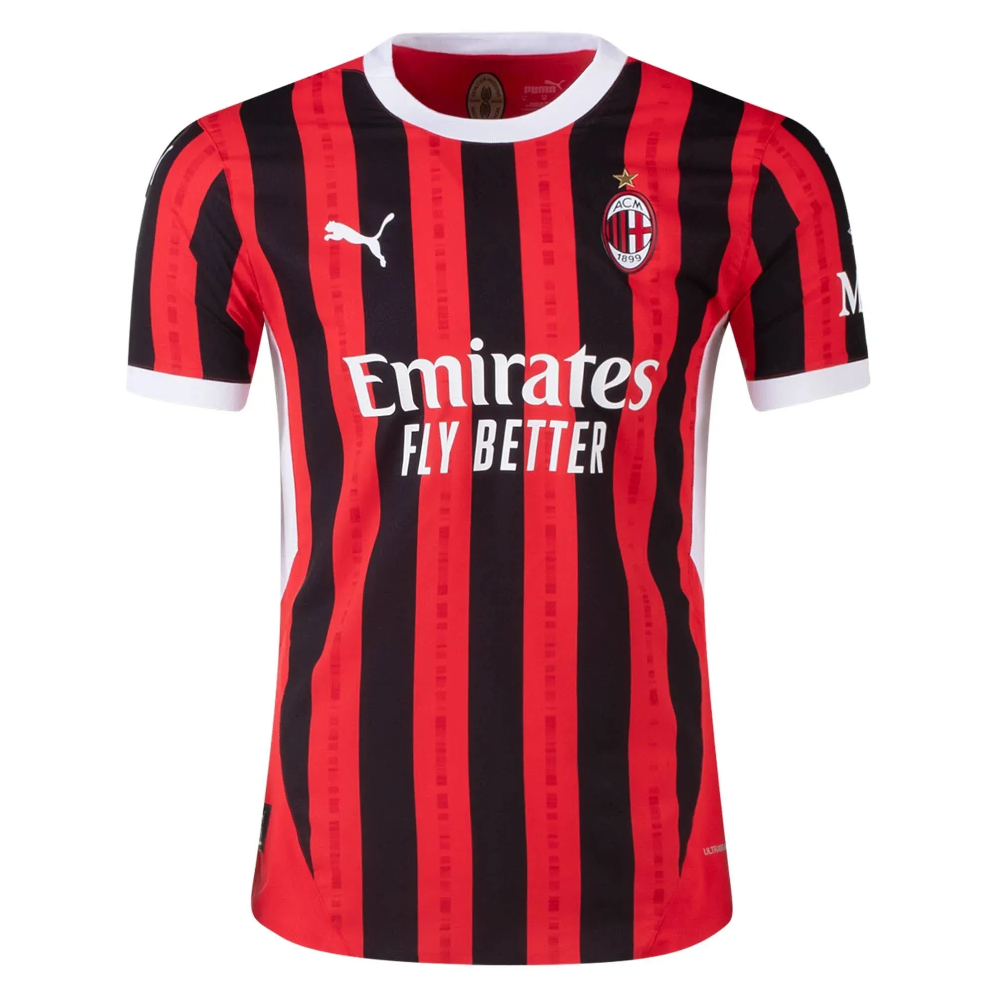 Puma Men's AC Milan Home Jersey Authentic 24 Red/Black / L