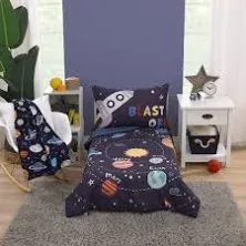 NoJo Everything Kids Solar System Toddler Bed Set