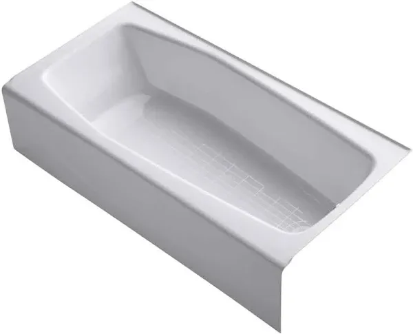 Kohler Villager 60" x 30" Alcove bath with integral apron and Right-Hand Drain