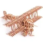 Wood Trick® New World of Art Collection, Mechanical 3D Puzzle Aircraft 