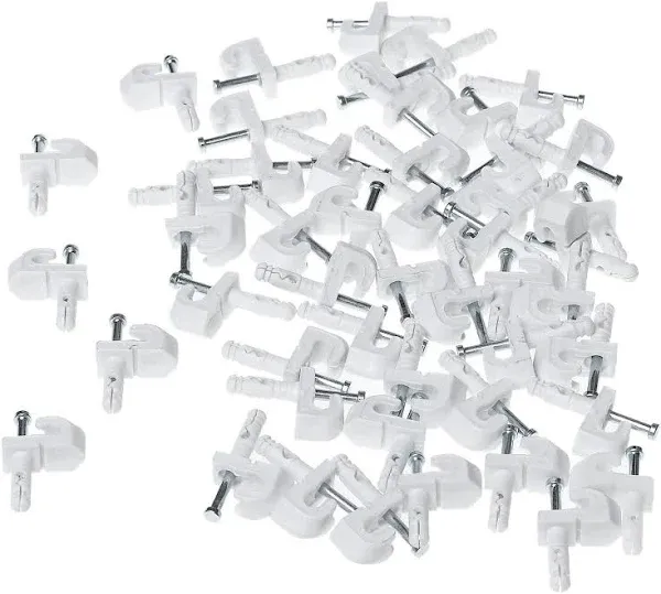 CLOSETMAID Drywall Wall Clips - 48 Count - White - Model 1770