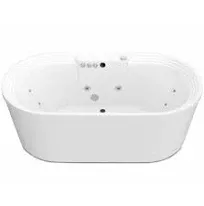 ANZZI Sofi 5.6 ft. Center Drain Whirlpool and Air Bath Tub