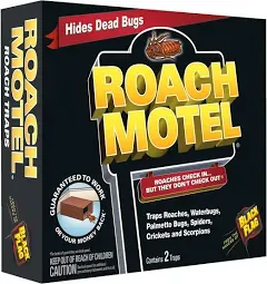 New! 2 Traps Black Flag Roach Motel 4 Month Insect Pest Control Hg 11020 61009