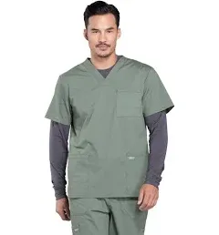 Cherokee Scrubs for Men Workwear Professionals V-Neck Four-Pocket Scrub Top WW695