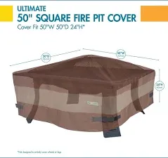 Duck Covers Ultimate Square Fire Pit Cover