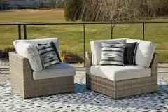 Ashley Calworth Outdoor Corner with Cushion