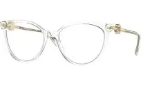 Versace VE3298B - 148 Eyeglass Frame CRYSTAL w/DEMO LENS 55mm