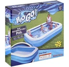 Bestway H2OGO! Blue Rectangular Inflatable Family Pool