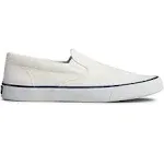 Sperry Mens Striper II Slip On Sneaker Salt Washed White - STS22404 Athletic