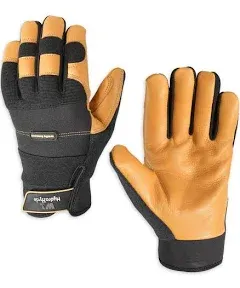 Wells Lamont Men's HydraHyde Leather Work Gloves