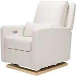 Babyletto Sigi Glider Recliner with Electronic Control and USB in Ivory Boucle