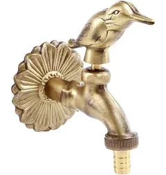 Renovators Supply Outdoor Faucet with Bird Shaped Spigot