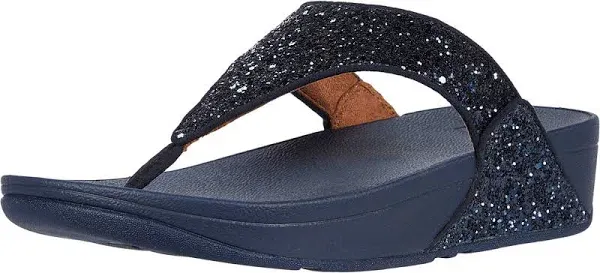 Fitflop Women's Lulu Glitter Toe-Thongs 11 Rose Gold