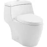 Manoir One-Piece Elongated Toilet Dual-Flush 1.1/1.6gpf Glossy White