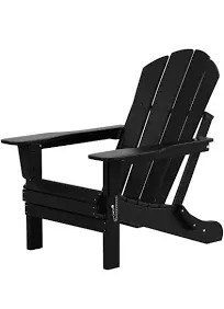 WestinTrends Outdoor Patio Folding Poly Adirondack Chair