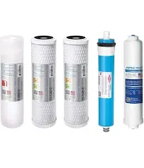 APEC 90 gpd Complete Replacement Filter Set for Ultimate Series Alkaline Reverse Osmosis Water Systems (FILTER-MAX-PH)