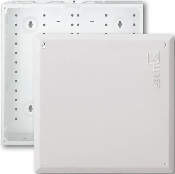 Leviton SMC Structured Media Enclosure w/Cover 14-Inch White 47605-140