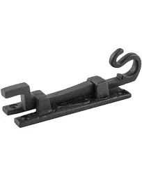 Renovators Supply Black Door Lock Latch 5" Wrought Iron Offset Slide Bolt Latch - Industrial - Door Hardware - by Renovators Supply Manufacturing | Houzz