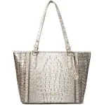 Brahmin Medium Asher Tote Handbags Fairest Grey, Leather