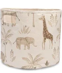 Crane Baby Kendi Safari Print Storage Bin