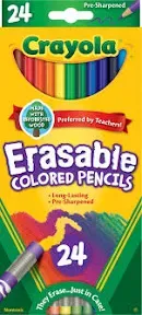 Crayola Erasable Colored Pencils, 24-ct. Box