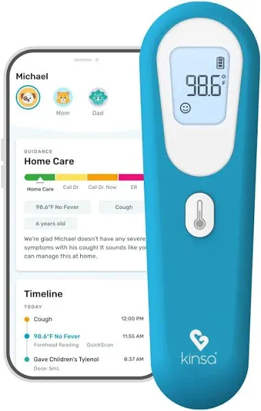 Kinsa QuickScan Non-Contact Smart Thermometer