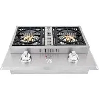 Lion Premium Grills L1707 Propane Gas Double Side Burner, 26-3/4x20-1/2" - Contemporary - Outdoor Grills - by best of backyard | Houzz