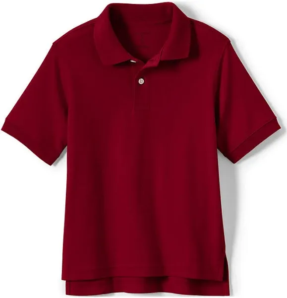 Lands' End Kids Short Sleeve Interlock Polo Shirt