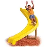 Curve Slide Playground Equipment New Yellow Slide Backyard Park Play Gym Kid Kit