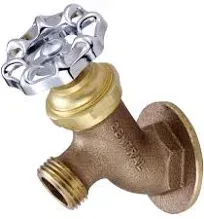 Central Brass Wall Mounted Lawn Faucet