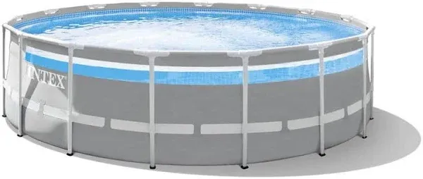 Intex Prism Frame Clearview Premium Above Ground Swimming Pool Set