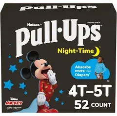 Pull-Ups Boys' Night-Time Potty Training Pants - 4t-5t 52 ct