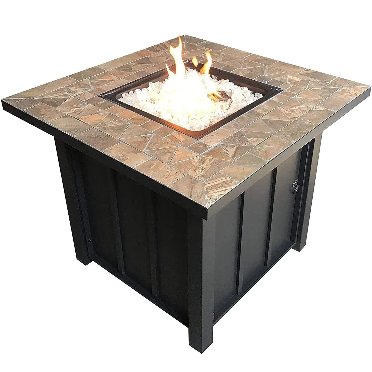 AZ Patio Heaters Tile Top 30-Inch Square LP Fire Pit Table (AFP-STT)