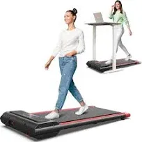 Walking Pad Treadmill, under Desk Treadmill for Home Office, Mini Compact for Sm