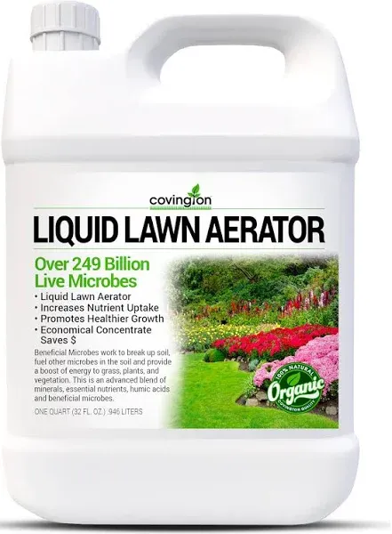 Liquid Lawn Aerator (32 fl oz) - Loosens &amp; Conditions Compacted Soil