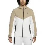 Nike Men's Tech Fleece Full-Zip Windrunner Hoodie, XL, Summit White