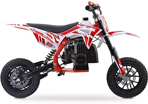 MotoTec Kids Gas Dirt Bike 52cc 2-Stroke Mini Motorcycle Scooter - Green