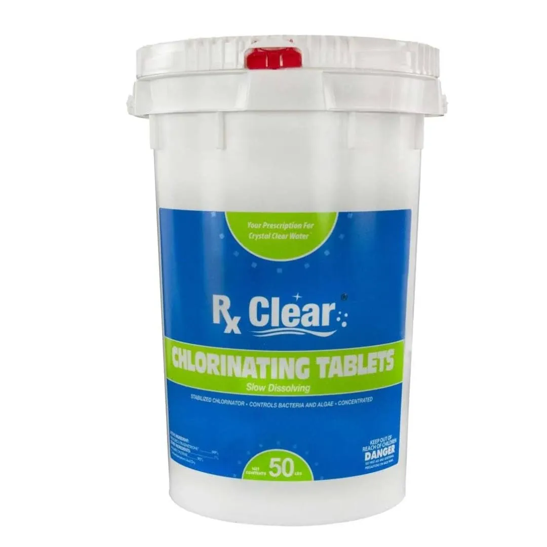 RX Clear 3" Stabilized Chlorine Tablets - 50 lbs.