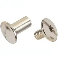 Weaver Nickel Brass Chicago Screw Handy Packs