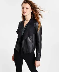 Faux Leather Cropped Jacket - NWT