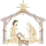 6ft Lighted Outdoor Nativity Scene with 190 LED Lights