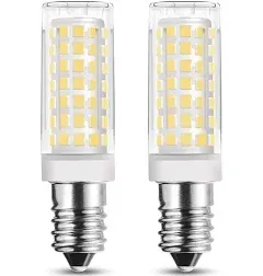 RAYHOO 2pcs E14 Base LED Light Bulbs 8W LED Light Equivalent to 8w Warm White